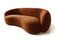 Melancholy Sofa in Brown Velvet from Moanne 3