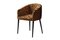 Utopía Dining Chair in Leopard Furry Velvet from Moanne 1