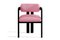 Vértigo Dining Chair in Pink Velvet from Moanne 1