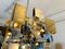 Italian Brass and Glass Chandelier by Sciolari for Stilkronen, 1970s 5