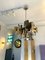 Italian Brass and Glass Chandelier by Sciolari for Stilkronen, 1970s 2