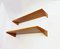 Floating Shelves in Teak attributed to Kai Kristiansen, Denmark, 1960s, Set of 2, Image 8