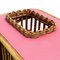 Mobile Bar in Rattan and Bamboo with Rattan Stools by Tito Agnoli, Italy, 1960s, Set of 3, Image 7