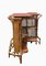 Mobile Bar in Rattan and Bamboo with Rattan Stools by Tito Agnoli, Italy, 1960s, Set of 3, Image 3