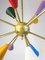 Italian Sputnik Chandelier in Brass, 1950s 3