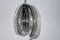 Lámpara colgante Artichoke vintage de vidrio transparente y ahumado de Carlo Nason para Mazzega, Imagen 21