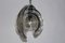 Lámpara colgante Artichoke vintage de vidrio transparente y ahumado de Carlo Nason para Mazzega, Imagen 4