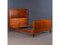 Art Nouveau Double Bed in Mahogany 1