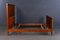 Art Nouveau Double Bed in Mahogany 12