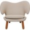 Vintage Pelikan Chair in Beige Fabric by Finn Juhl 1