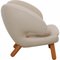 Vintage Pelikan Chair in Beige Fabric by Finn Juhl 2