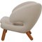 Vintage Pelikan Chair in Beige Fabric by Finn Juhl 4
