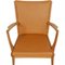AP-16 Chair in Cognac Anilin Leather by Hans Wegner, 1970s 5
