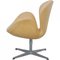 Vintage Swan Chair in Patinated Natural Leather by Arne Jacobsen, 2000s 4