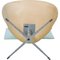 Vintage Swan Chair in Patinated Natural Leather by Arne Jacobsen, 2000s 17