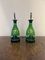 Carafes Antiques en Verre, 1900, Set de 2 3