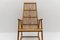 Wood and Rattan Rocking Chair from Deutsche Werkstätten Hellerau, 1960s 8