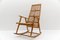 Wood and Rattan Rocking Chair from Deutsche Werkstätten Hellerau, 1960s 4