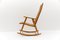 Wood and Rattan Rocking Chair from Deutsche Werkstätten Hellerau, 1960s 5