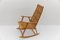 Wood and Rattan Rocking Chair from Deutsche Werkstätten Hellerau, 1960s 3
