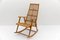 Wood and Rattan Rocking Chair from Deutsche Werkstätten Hellerau, 1960s 1