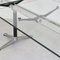 Mesa de reuniones extensible llamada Burdick Group System Table de acero y aluminio con superficie de vidrio de Bruce Burdick para Herman Miller, años 80, Imagen 9