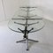 Mesa de reuniones extensible llamada Burdick Group System Table de acero y aluminio con superficie de vidrio de Bruce Burdick para Herman Miller, años 80, Imagen 2