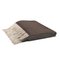 Plaid en Cachemire Zibeline avec Franges Marron de Lo Decor 1