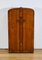 Small Art Deco Walnut Wardrobe from Maison Walrose, 1940 1