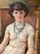 Perroud, Young Woman with a Blue Necklace, 1936, Oil on Canvas 6