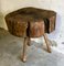 19th Century French Provincial Elm Chopping Block Table, France 9