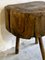 19th Century French Provincial Elm Chopping Block Table, France 6