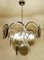 Smoked Glass Disc Chrome Chandeliers from Vistosi, Italy, 1970s, Set of 2, Image 3
