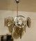 Smoked Glass Disc Chrome Chandeliers from Vistosi, Italy, 1970s, Set of 2, Image 4