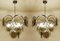 Smoked Glass Disc Chrome Chandeliers from Vistosi, Italy, 1970s, Set of 2, Image 10