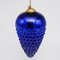 Vintage Cobalt Blue Mercury Glass Cluster of Kugel Fruit Shaped Grapes as Hangin, Image 6