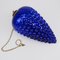Vintage Cobalt Blue Mercury Glass Cluster of Kugel Fruit Shaped Grapes as Hangin, Image 3