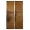 Wardrobes in Brown Suede and Metal by Guido Faleschini, 1960s, Set of 2, Image 1