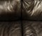 Black Leather Sofa from de Sede, 1980s 7