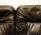 Black Leather Sofa from de Sede, 1980s 4