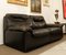 Black Leather Sofa from de Sede, 1980s 1