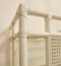 Lacquered Canework Shelves in Bamboo and Glass, Italy, 1980s, Set of 2 3