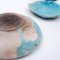 Turquoise Decorative Ceramics by N. Lebrun for Fond d'Atelier, Belgium, 1970s, Set of 6, Image 13