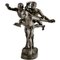 Alfred Boucher, Au But Escultura de 3 corredores desnudos, 1890, Bronce, Imagen 8