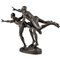 Alfred Boucher, Au But Escultura de 3 corredores desnudos, 1890, Bronce, Imagen 2