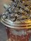 Biedermeier Becher mit Deckel aus handbemaltem Glas 4