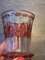 Biedermeier Becher mit Deckel aus handbemaltem Glas 6