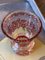 Biedermeier Becher mit Deckel aus handbemaltem Glas 7