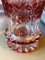 Biedermeier Becher mit Deckel aus handbemaltem Glas 3