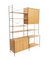 Freestanding Shelving System in Ash Wood from WHB, 1960s 1